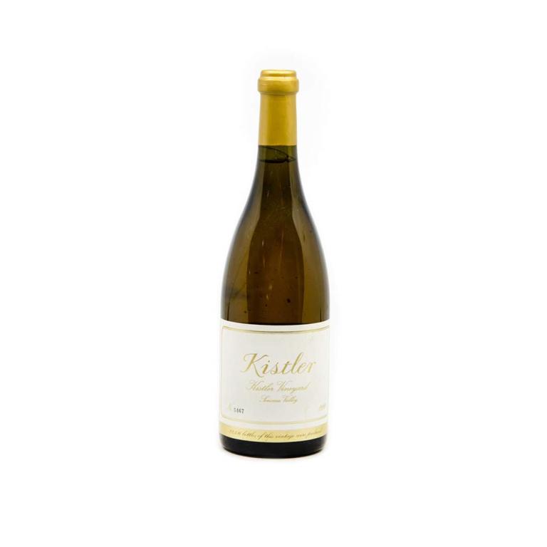 Kistler Vineyard Sonoma Valley Chardonnay Wine 1999: Unopened bottle of Kistler Vineyard Sonoma Valley Chardonnay from 1999. From a single owner collection, removed from a temperature and humidity controlled wine cellar. Some mold on label.