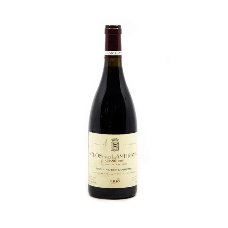 Clos de Lambrays Grand Cru 1998: Unopened 750ml bottle of Clos de Lambrays Grand Cru 1998. From a single owner collection, removed from a temperature and humidity controlled wine cellar. Labels are intact with small surface marks fro