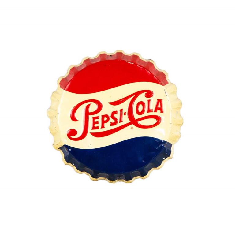 1950's Pepsi Embossed Bottle Cap 19" by Stout (1 of 7)