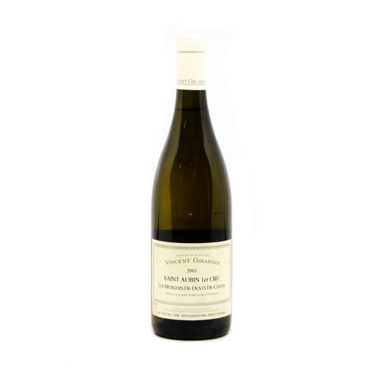 Vincent Girardin Saint Aubin 1er Cru Les Murgers De: An unopened bottle of Vincent Girardin Saint Aubin 1er Cru Les Murgers De Dents De Chiens France White Burgundy 2001. From a single owner collection, removed from a temperature and humidity controlled