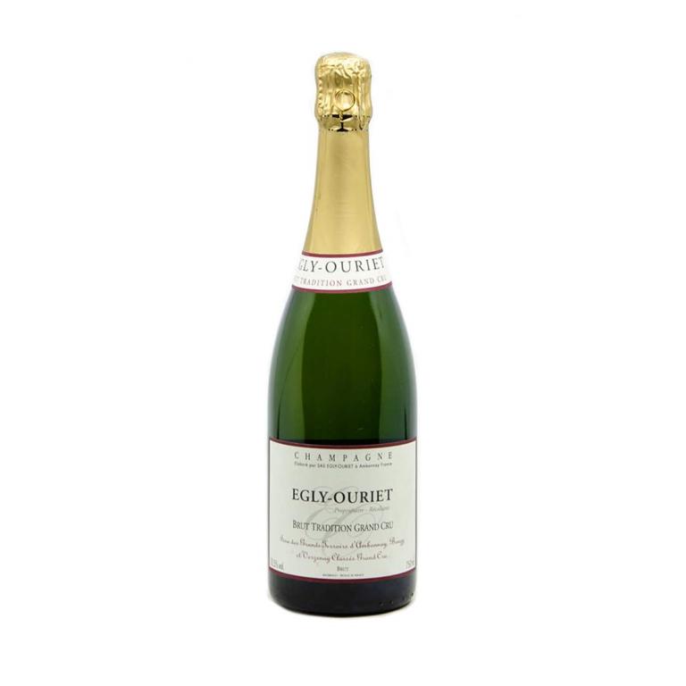 Egly-Ouriet Brut Tradition Grand Cru Champagne 2007: An unopened 750ml bottle of Egly-Ouriet Brut Tradition Grand Cru Champagne 2007. From a single owner collection, removed from a temperature and humidity controlled wine cellar.