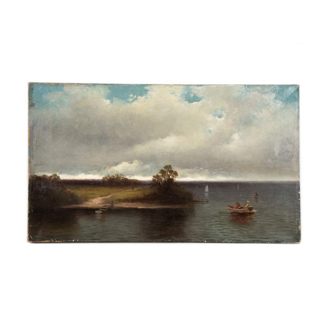 Attributed John Gadsby Chapman Rivercrossing O/C (1 of 9)