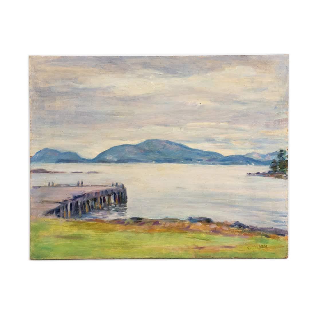 Greta Allen O/B Mountain Lake Scene with pier (1 of 9)