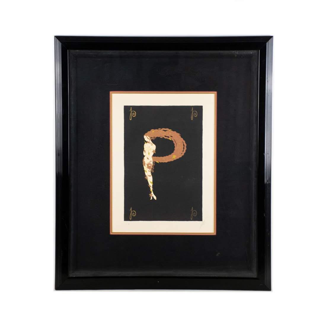 Romain de Tirtoff (Erte) Serigraph "Letter P" (1 of 11)