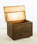 Embossed Brass on Wood Galleon Ship Chest - 4