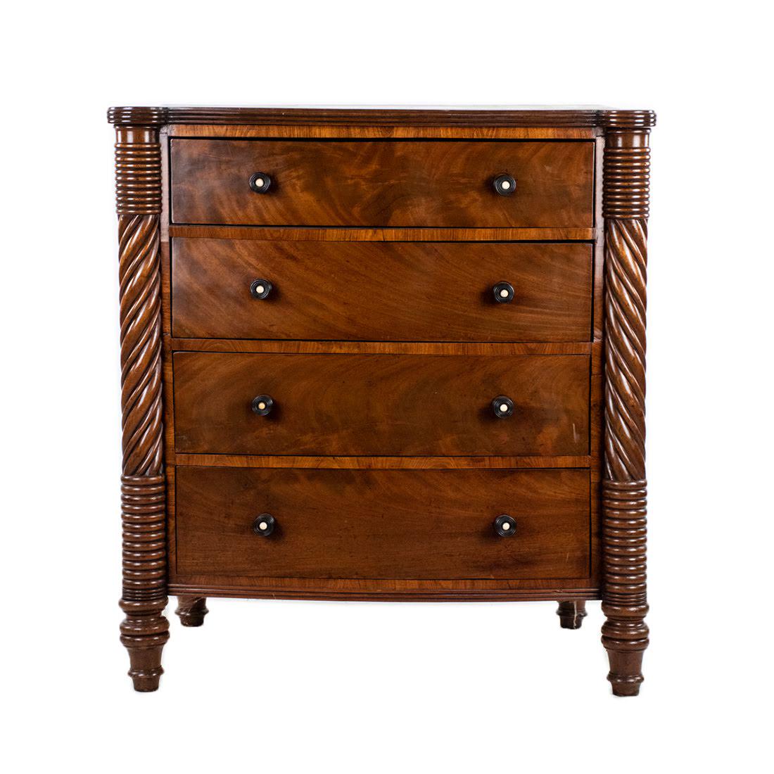 Antique Mahogany Empire Bachelor Chest May 30, 2020 Atlanta Auction