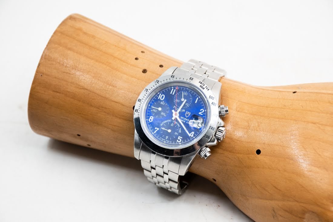 Tudor Mens Prince Date Tiger Chronograph Watch (1 of 9)