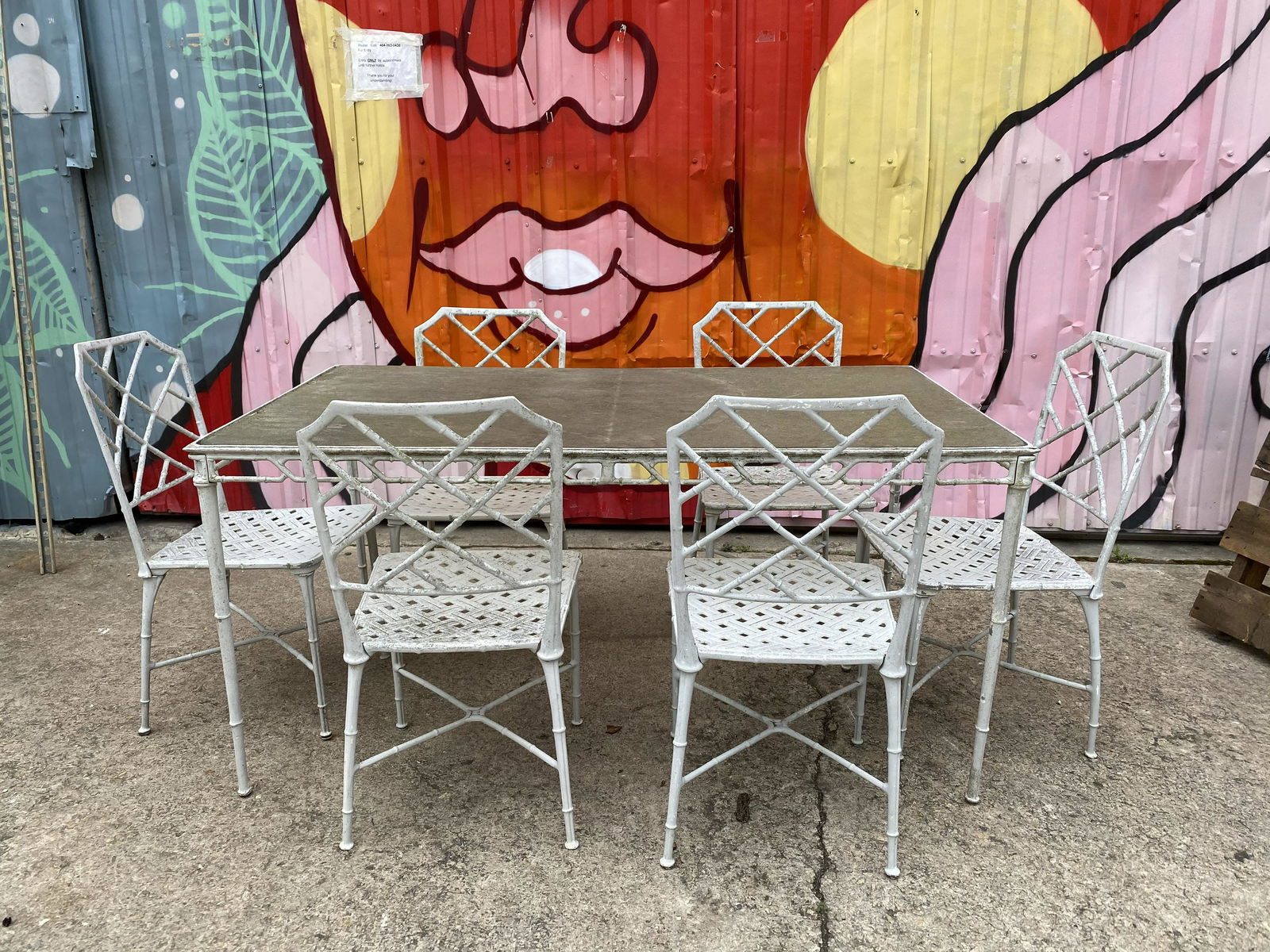 1960s Brown Jordan Calcutta Bamboo Aluminum Patio Set (1 of 3)