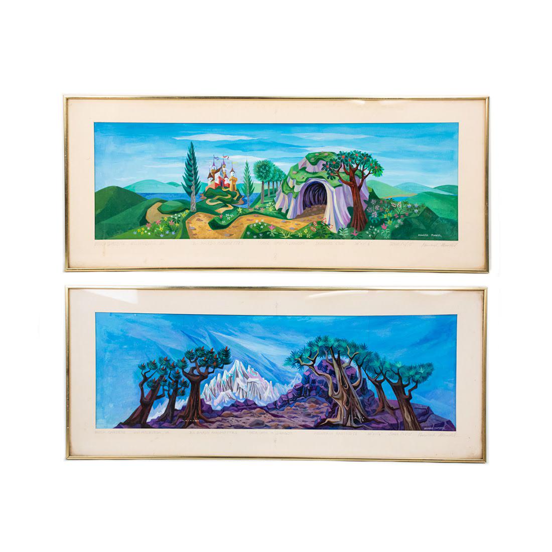 Howard Mandel Acrylic Busch Gardens Dragon's Lair Set (1 of 20)