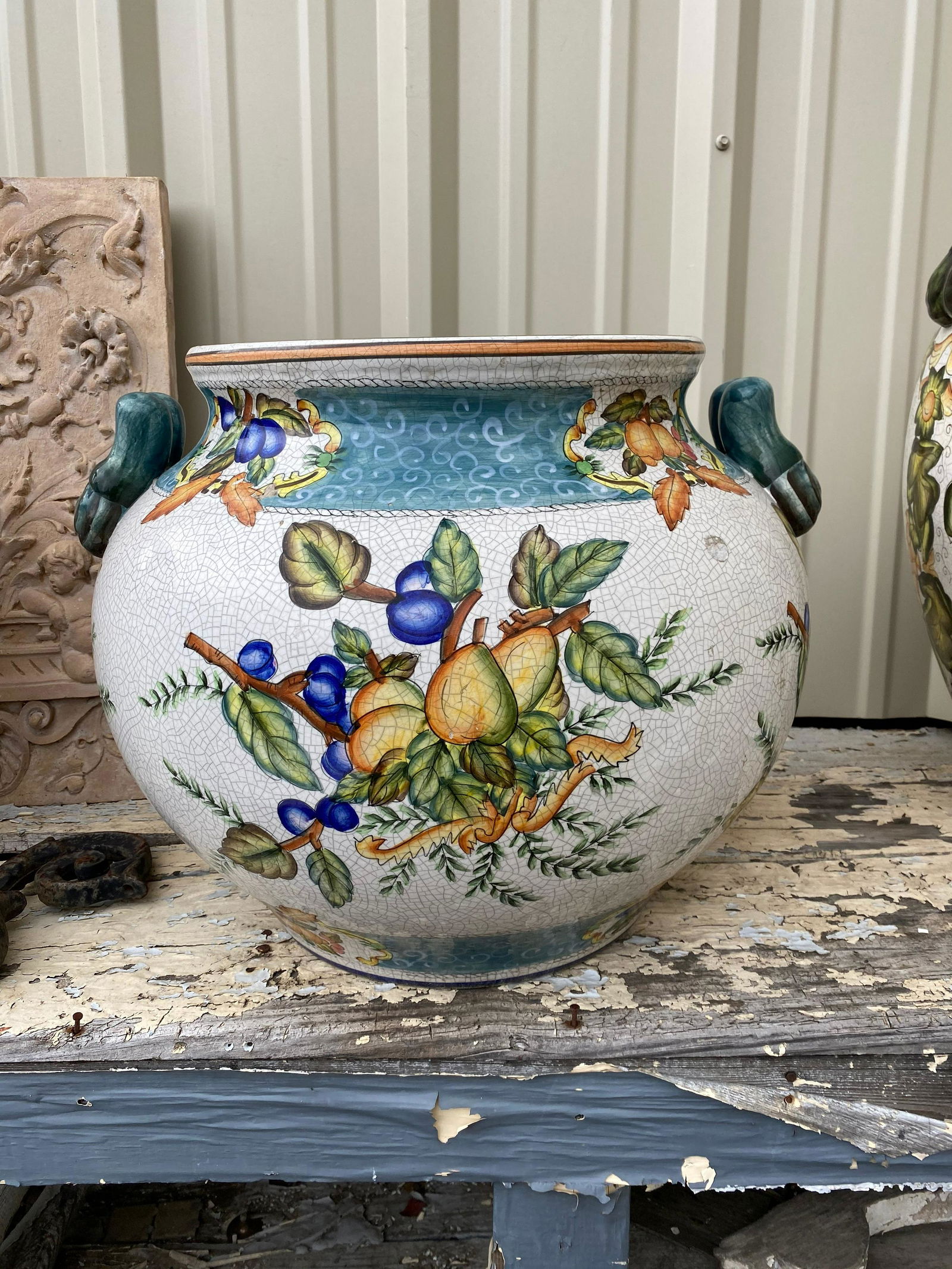 Large Italian Fruit Motif Planter Pot (1 of 5)