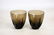 Russel Wright Pinch Brown Glasses Set of 17 - 3