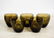 Russel Wright Pinch Brown Glasses Set of 9 - 4