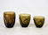 Russel Wright Pinch Brown Glasses Set of 9 - 5