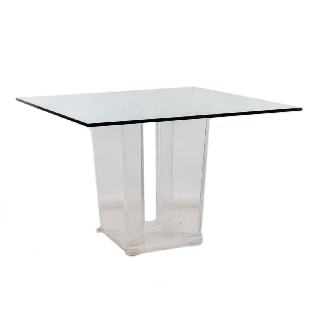 Lucite and Glass Top Dining Table (1 of 12)