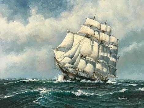 Sander O/C Sailing Ship: SHIP - HORIZONTAL NP57206Z1A