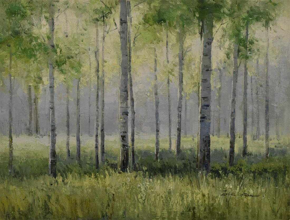 Eric Son O/C Birch Trees: HORIZ BIRCH TREES NB8887Z1A