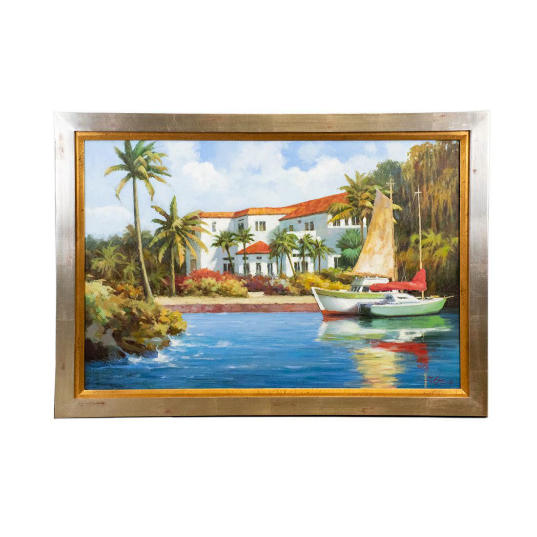 J.C. Seo O/C Florida Harbor Scene: FLORIDA HARBOR SCENE WP7802S4A