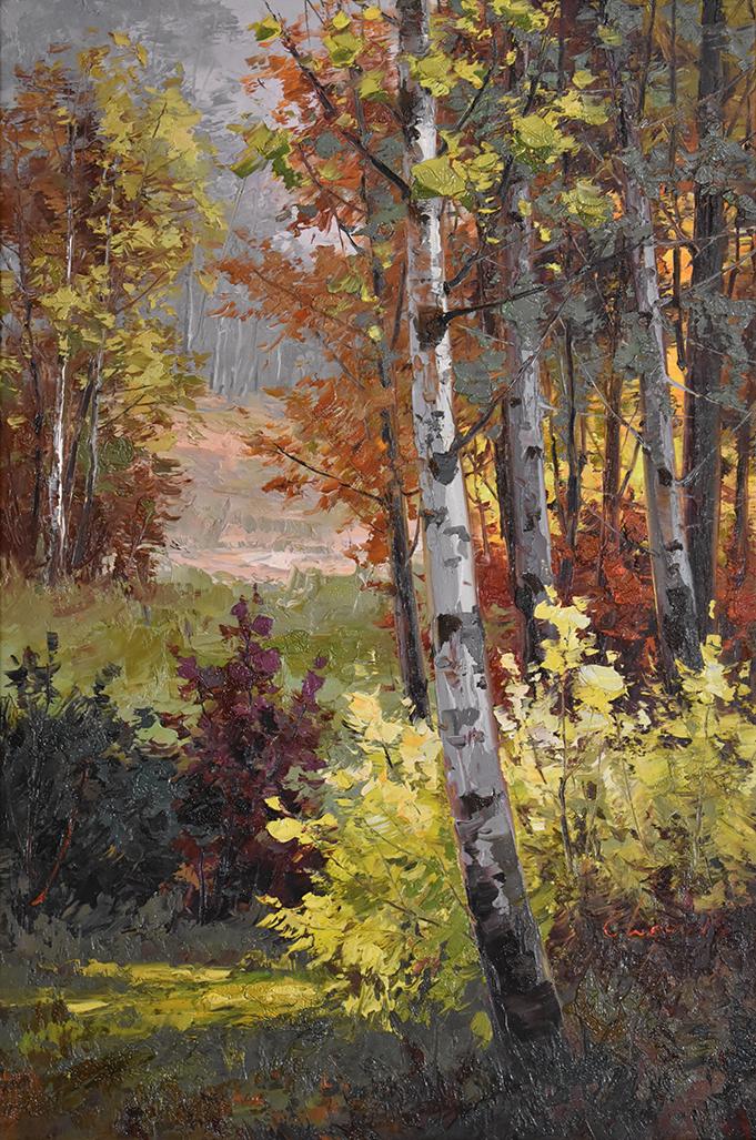 Lewis O/C Birch Trees: BIRCH TREE VERTICAL LJ83878S4B