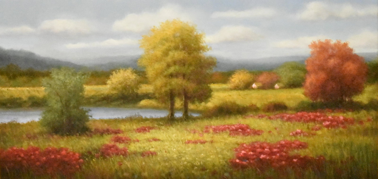 J.C. Seo O/C Landscape Mountains: LANDSCAPE/MTNS BK/LAKE NN1695U3A