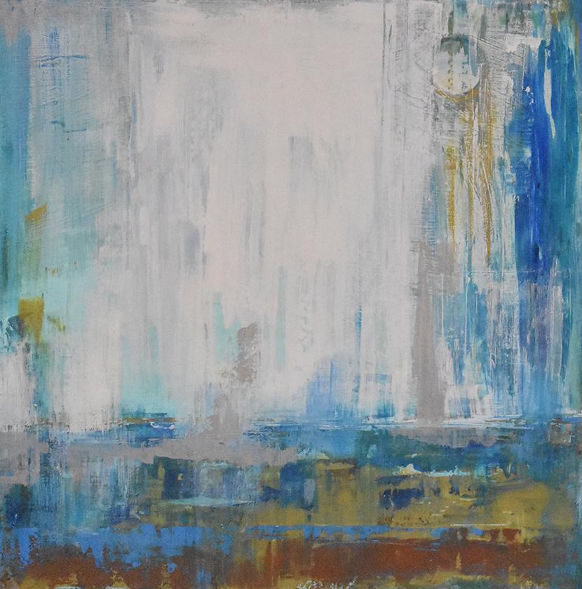 Mike Perry O/C Colorful Abstract: COLORFUL ABSTRACT II NOFRAME