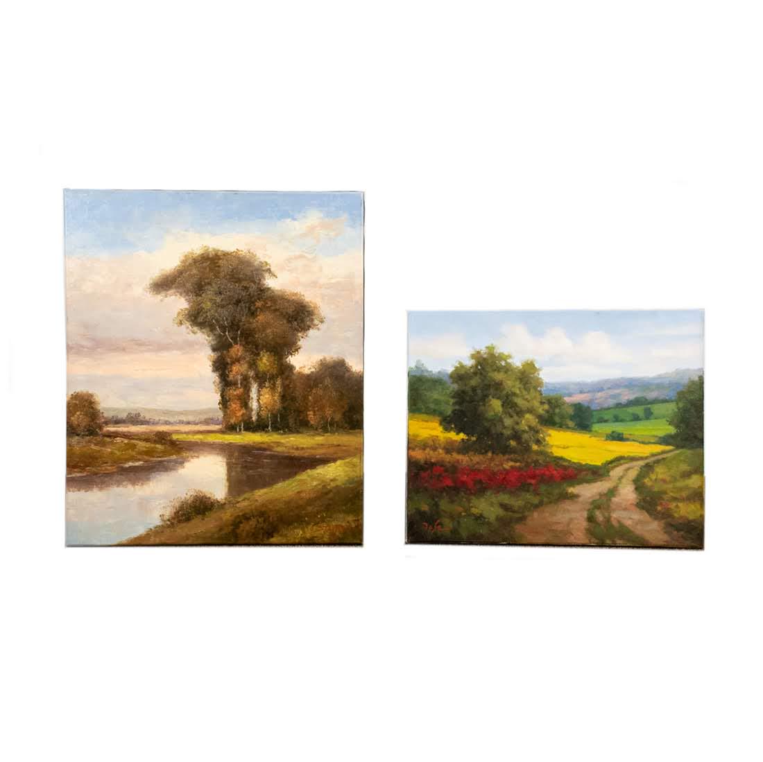 Stephano and J.C. Seo O/C Landscapes: LANDSCAPE-VERTICAL NO FRAME
