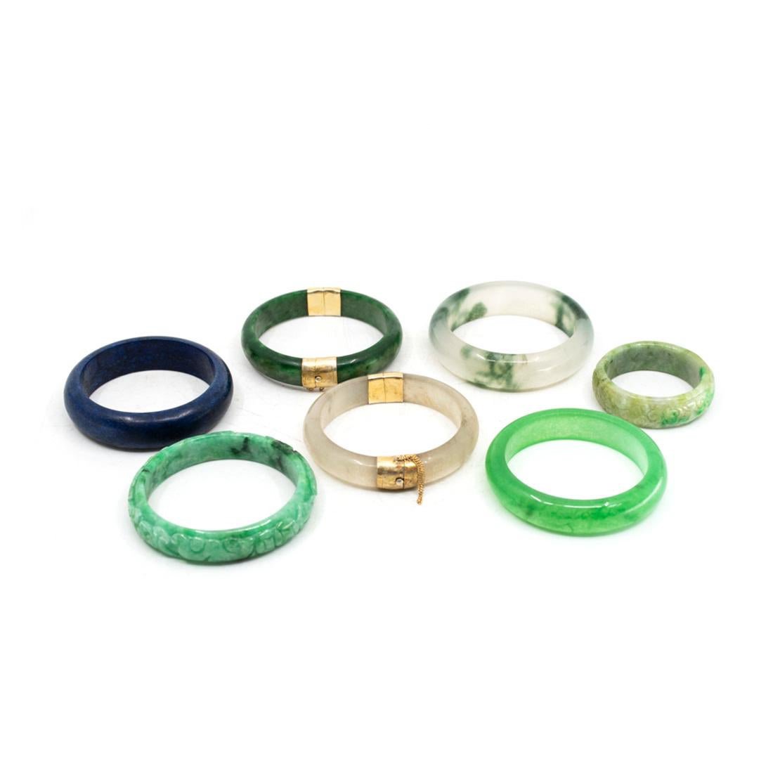 Group of 7 Colored Stone Bracelets (1 of 9)