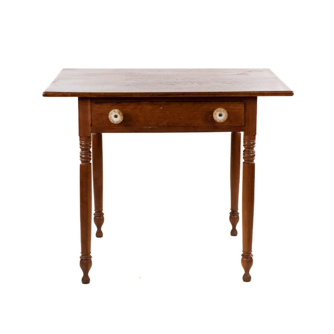 Edwardian English Single Drawer Occasional Table (1 of 15)