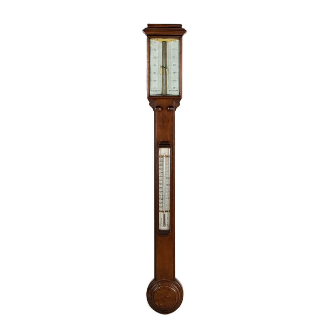 J. Wooley & Sons Co. Solid Oak Barometer (1 of 9)