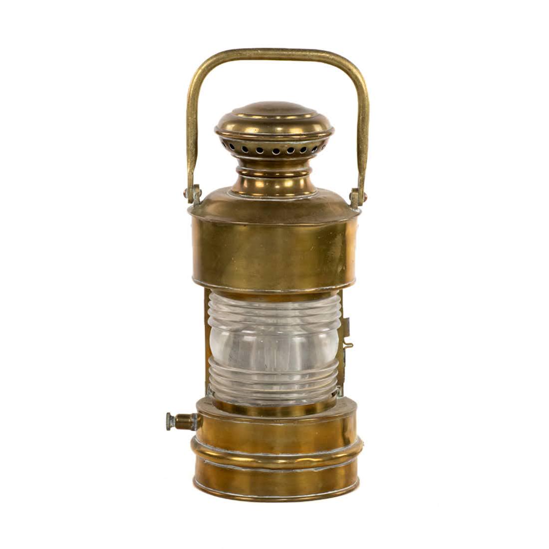 Modified Electric Brass Railroad Inspector Lantern (1 of 9)
