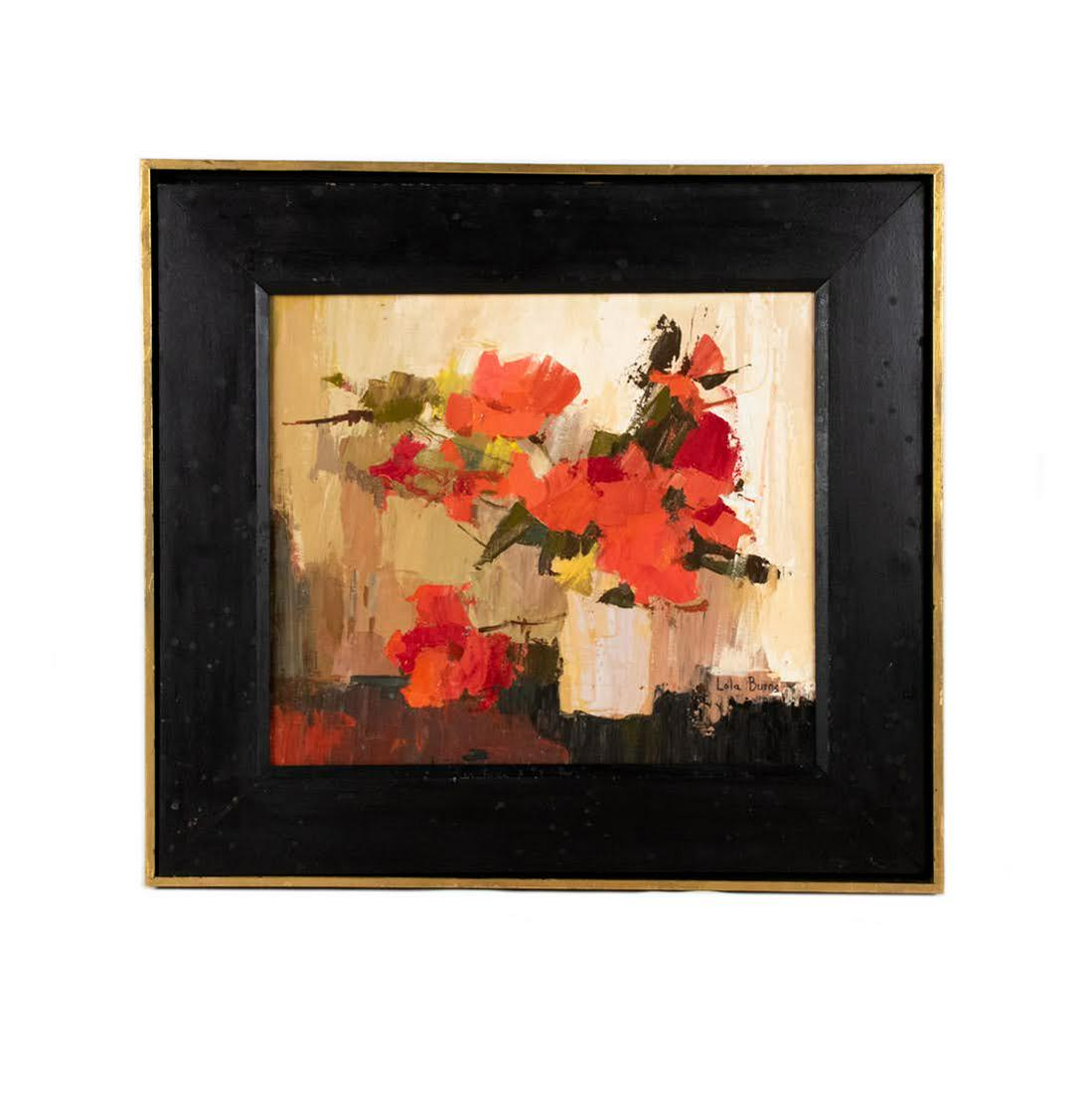 Original Floral Still Life Acrylic on Board by Lola (1 of 10)