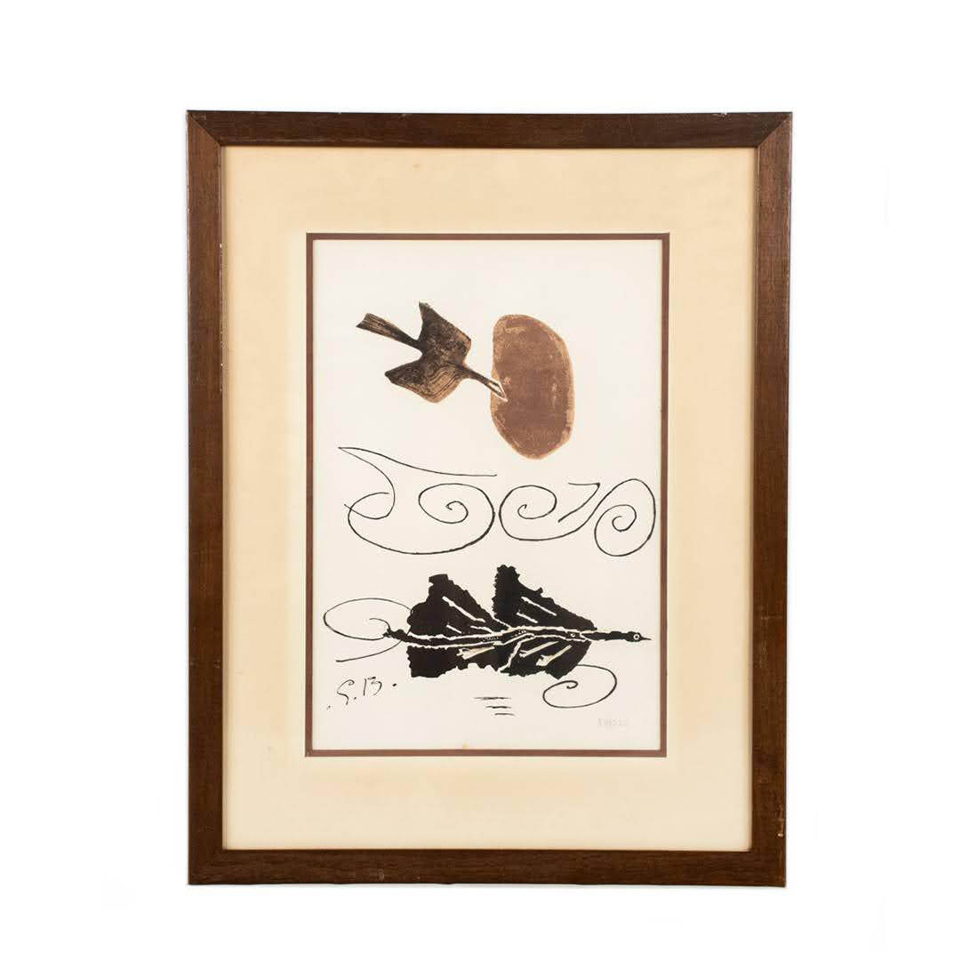 Georges Braque, Nuage en Eche Colored Lithograph (1 of 9)