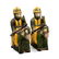 Italian Medieval Knight on Horse Figurine / Bookends