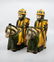 Italian Medieval Knight on Horse Figurine / Bookends - 2