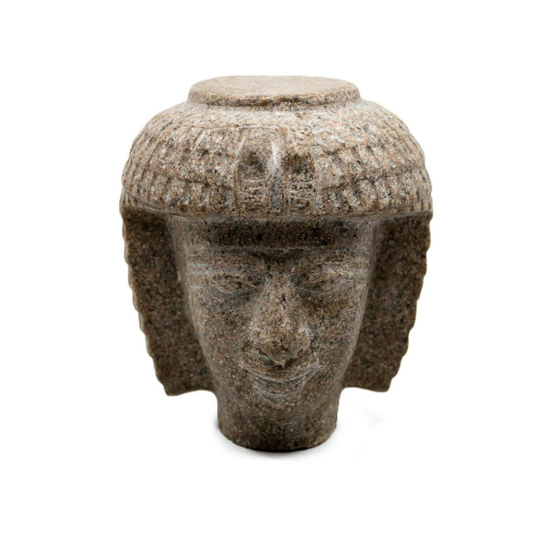 Carved Granite Female Egyptian Style Bust Replica (1 of 7)