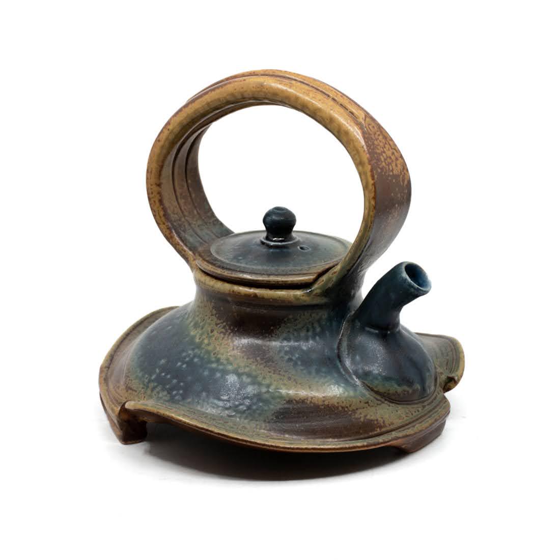 Polychrome Handmade Earthenware Teapot (1 of 10)