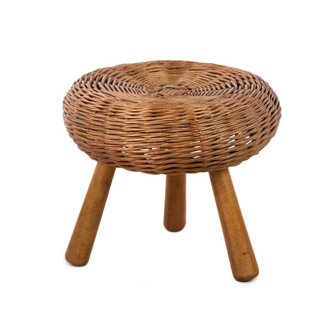 1950's Tony Paul Wicker Stool (1 of 6)