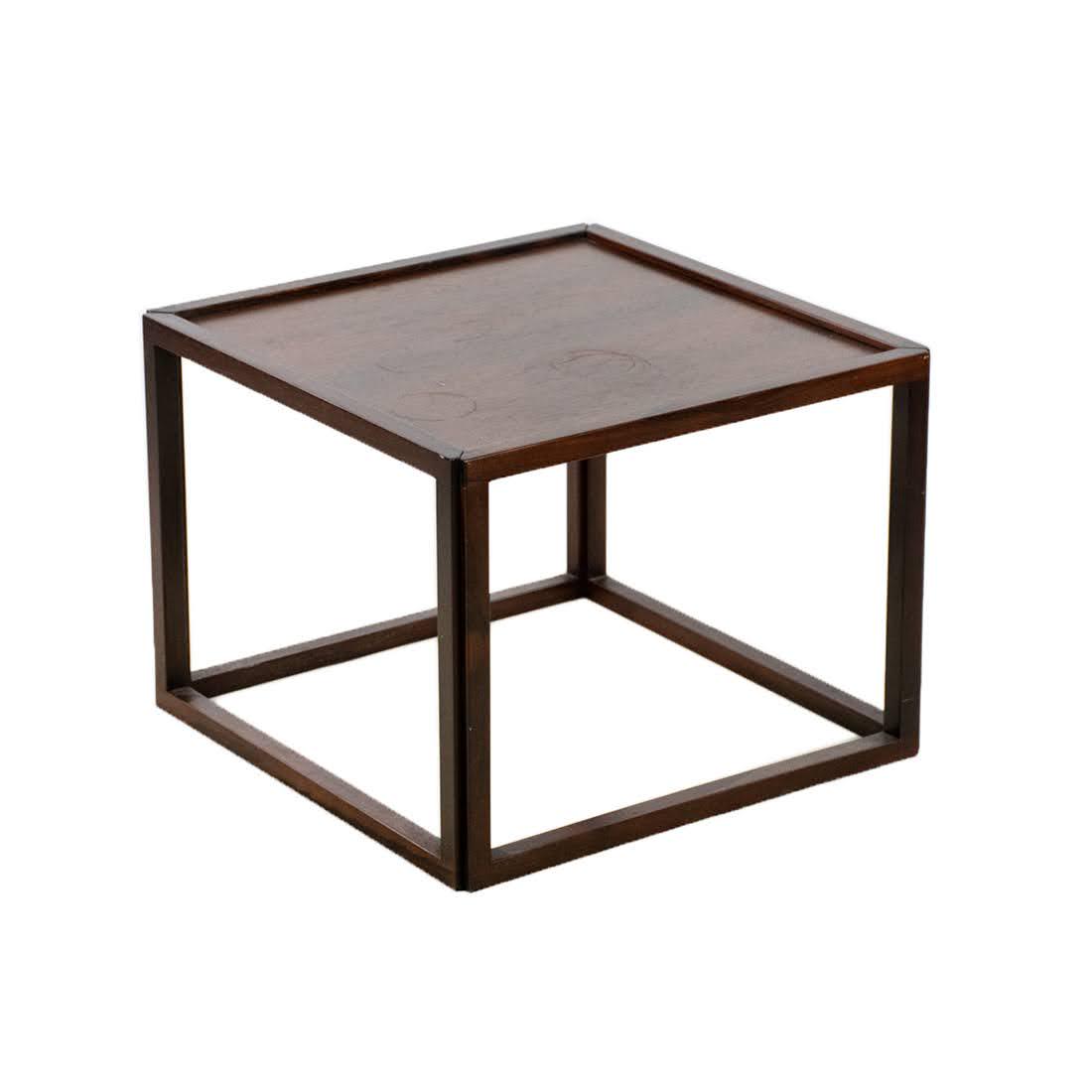 1960's Danish Kai Kristiansen Rosewood Cube Side Table (1 of 8)