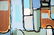 Mid-century Modern Abstract O/C Painting Signed CW - 5