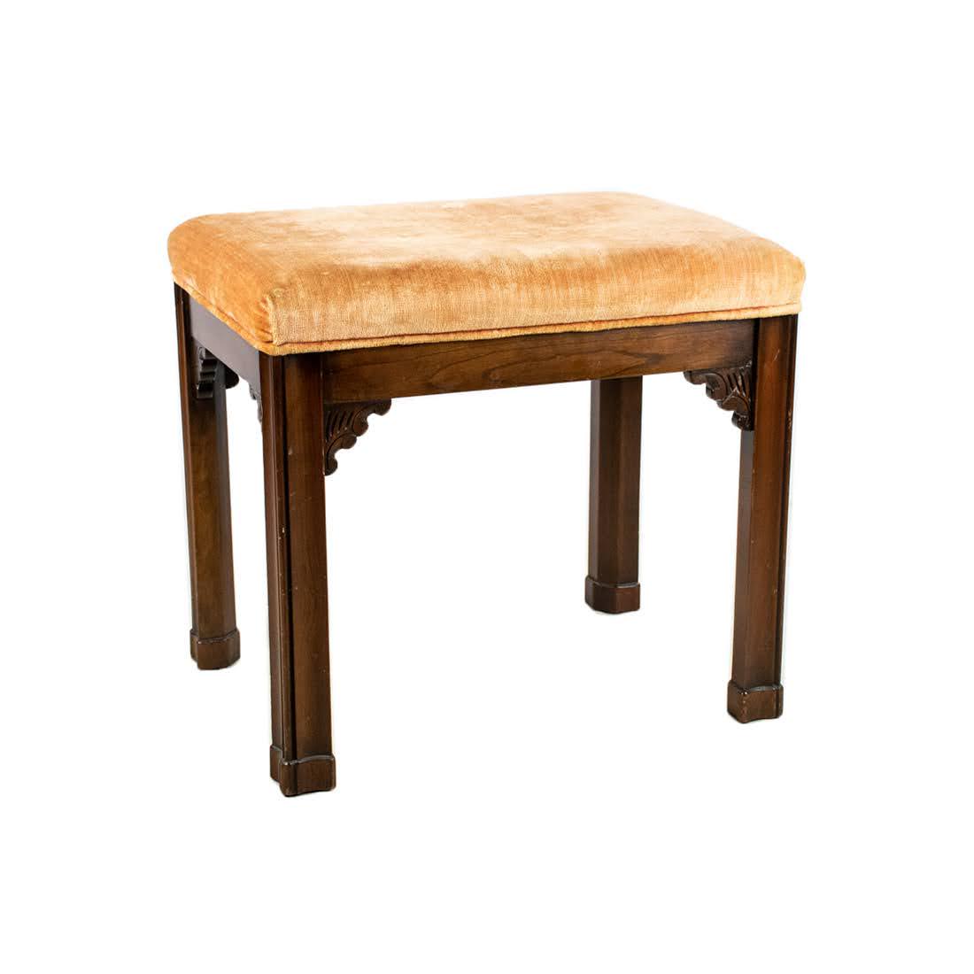 Harden Furniture Upholstered Cherry Bench (1 of 9)