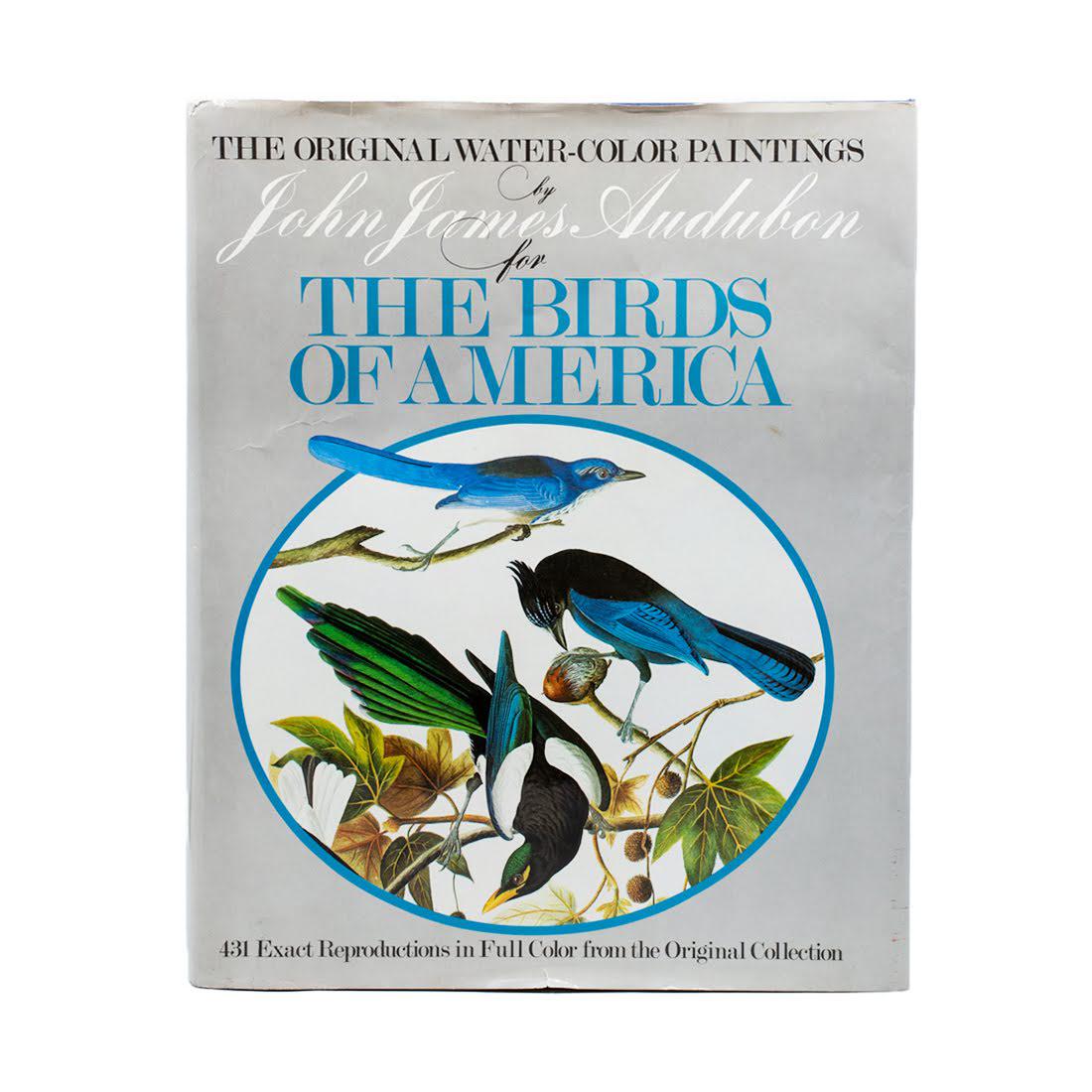 The Original Watercolor Paintings by John James Audubon: A large "The Original Watercolor Paintings by John James Audubon for the Birds of America" 1966 hardcover book in good condition.