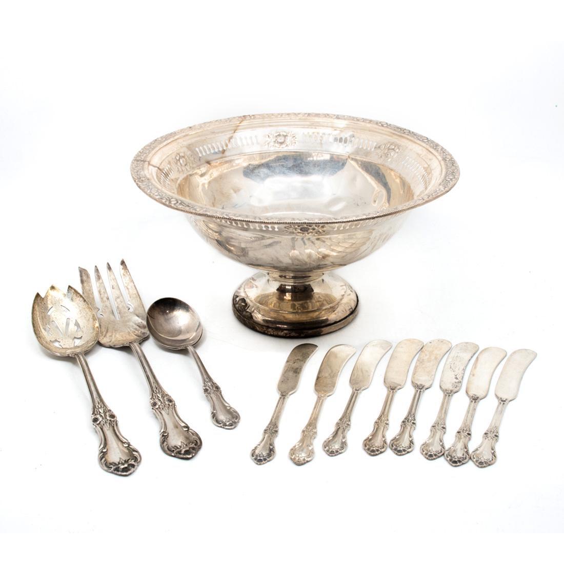 11 Antique Silver Serve Utensils Columbia Silver Dish (1 of 16)