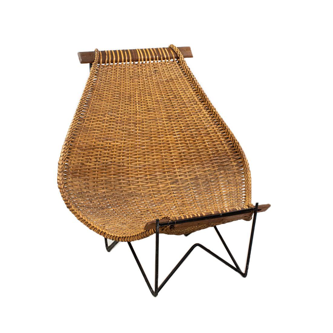 John Risley Duyan Wicker Lounge Chair (1 of 11)