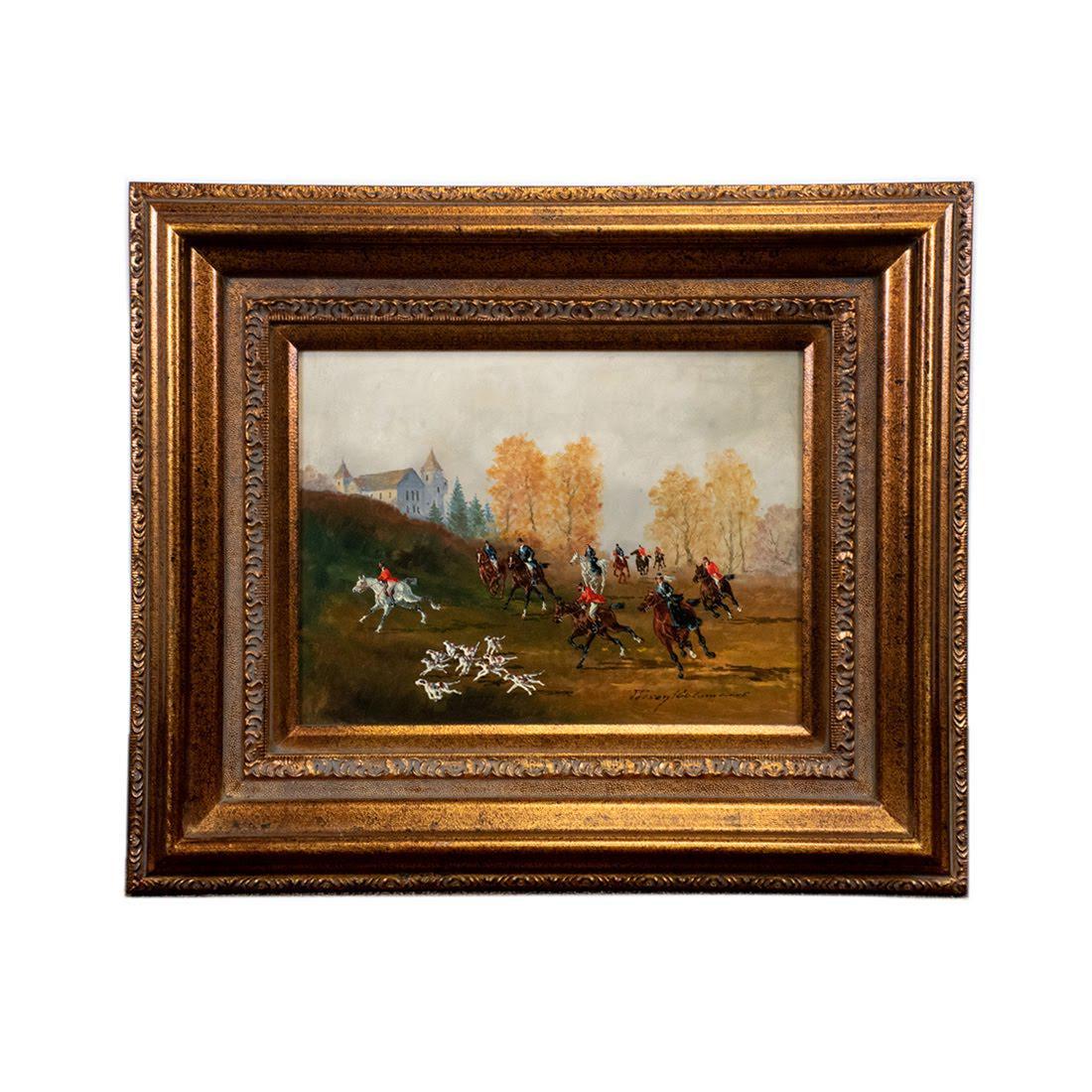 J. Colomanus O/C Hunt Scene (1 of 3)