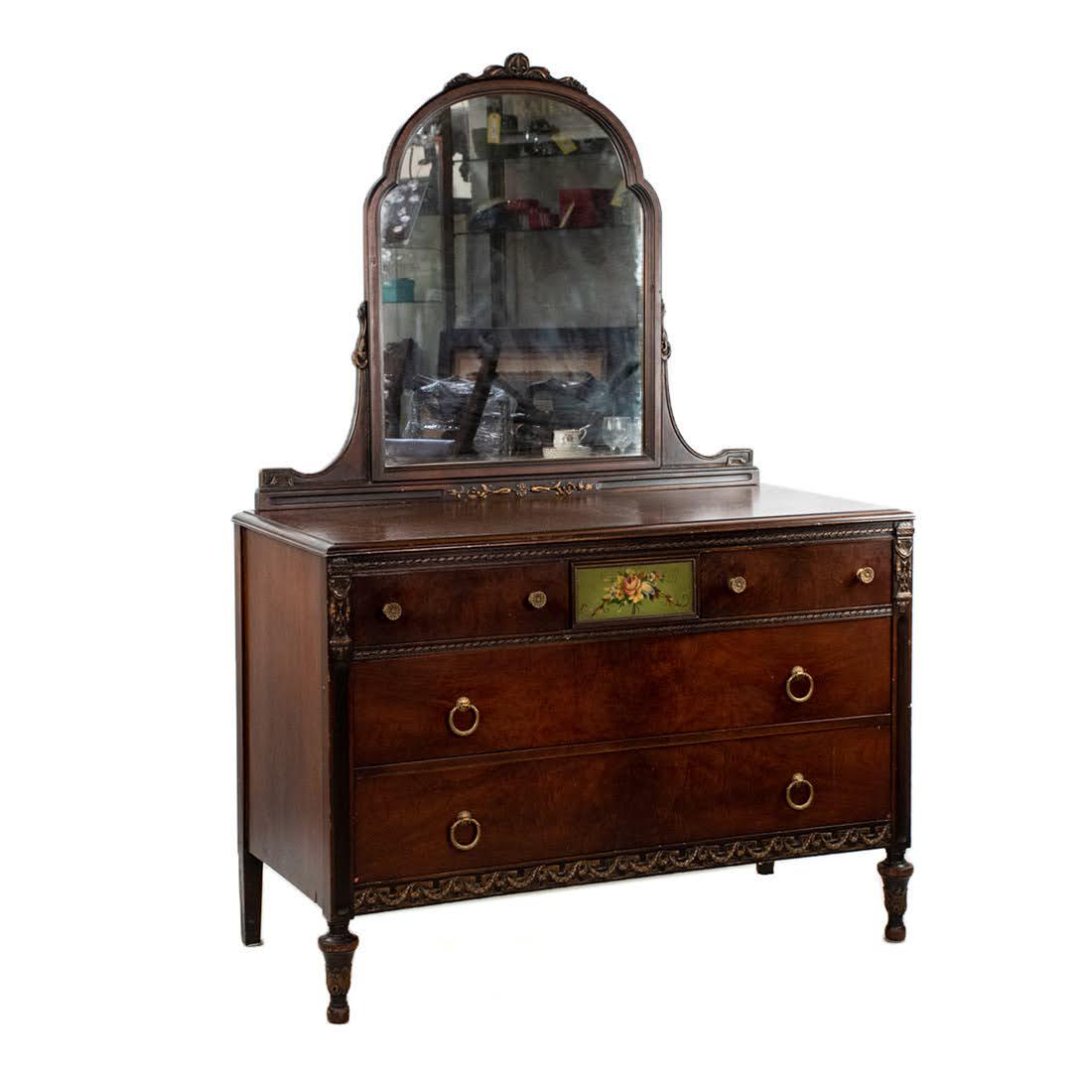 SLIGH French Louis XVI Style Painted Chest of Drawers & (1 of 20)