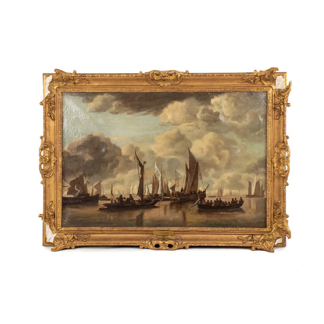 Susan Evans (American) O/C Seascape Naval Dutch Armada (1 of 12)