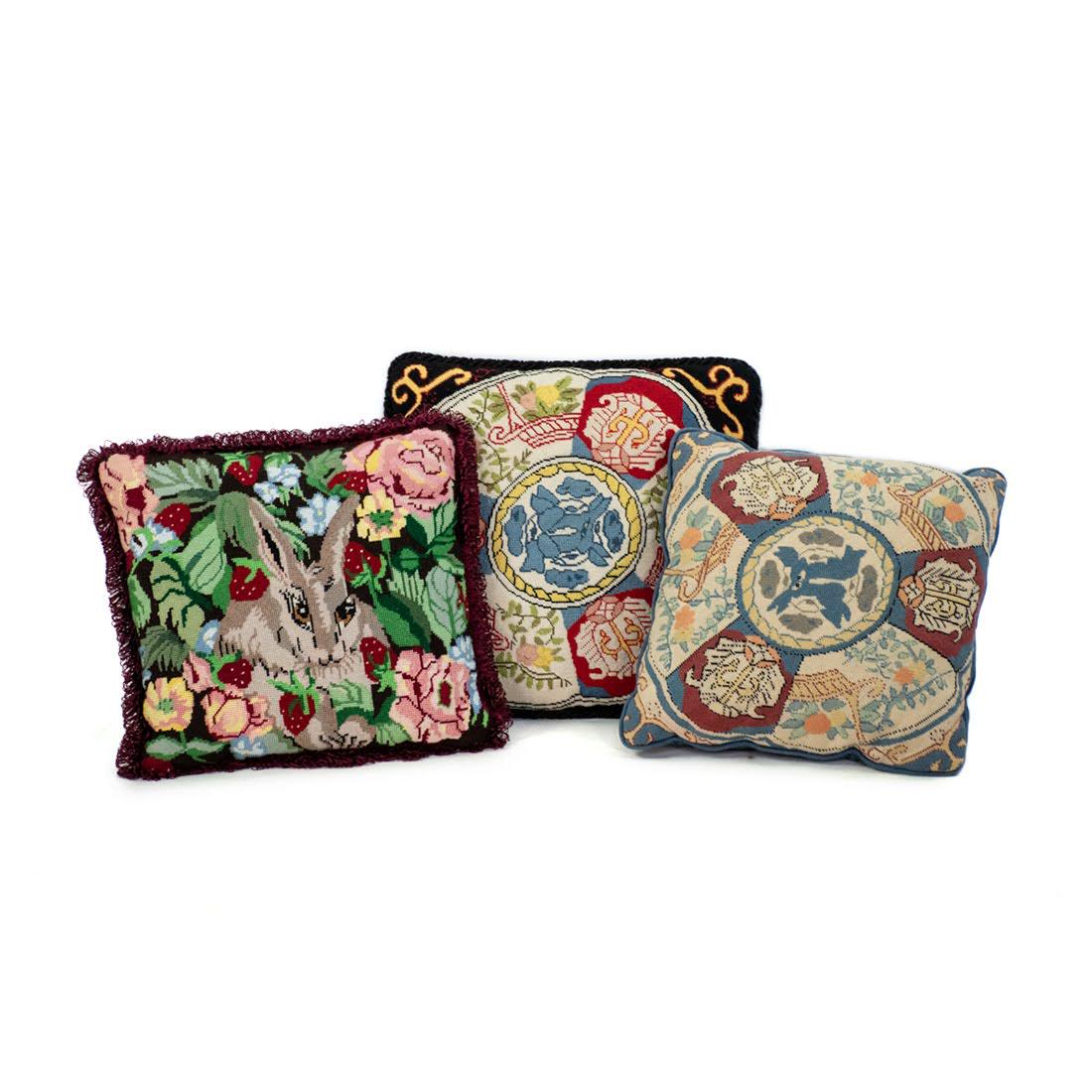 Group of 3 Petit point Pillows (1 of 10)