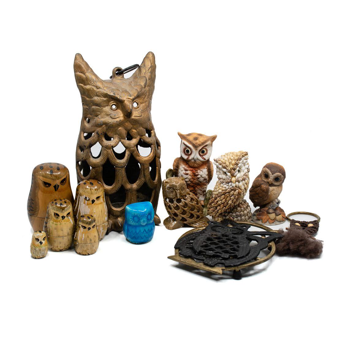 Group of 15 Owl Collectibles (1 of 8)