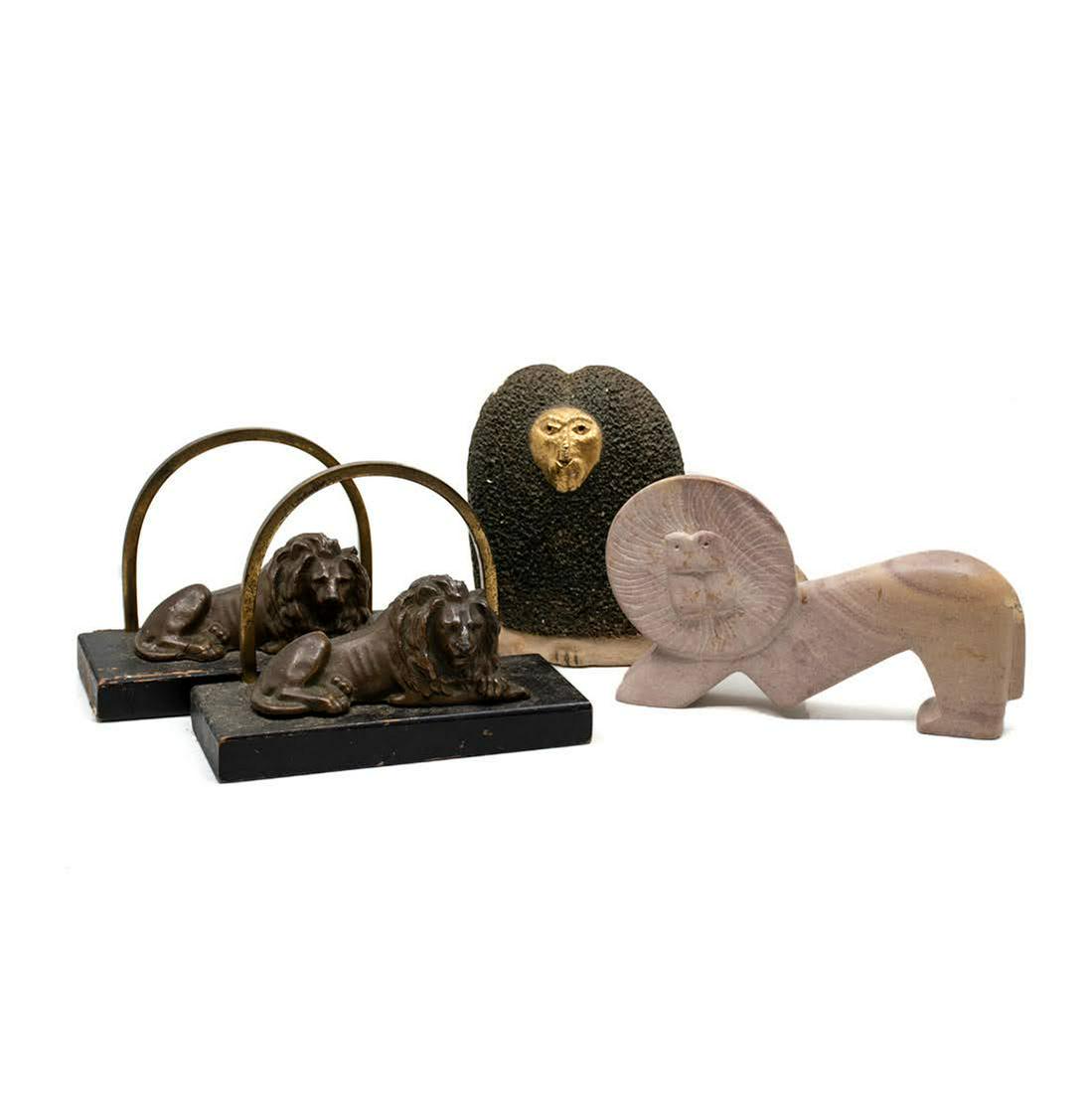 Group of 4 African Lion Collectibles (1 of 8)