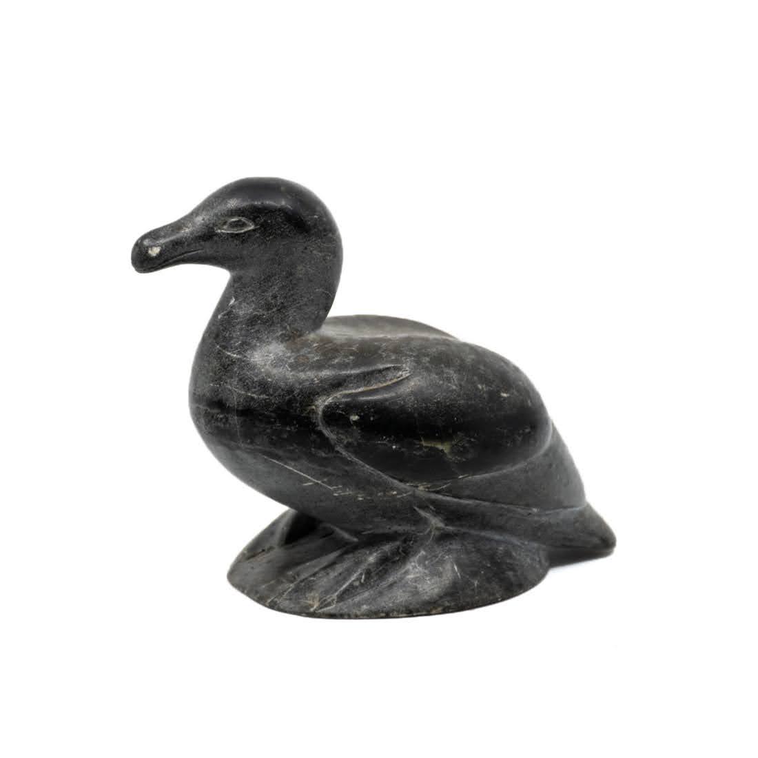 Seagull Inuit Soapstone Carving by P. Sivuak (1 of 5)