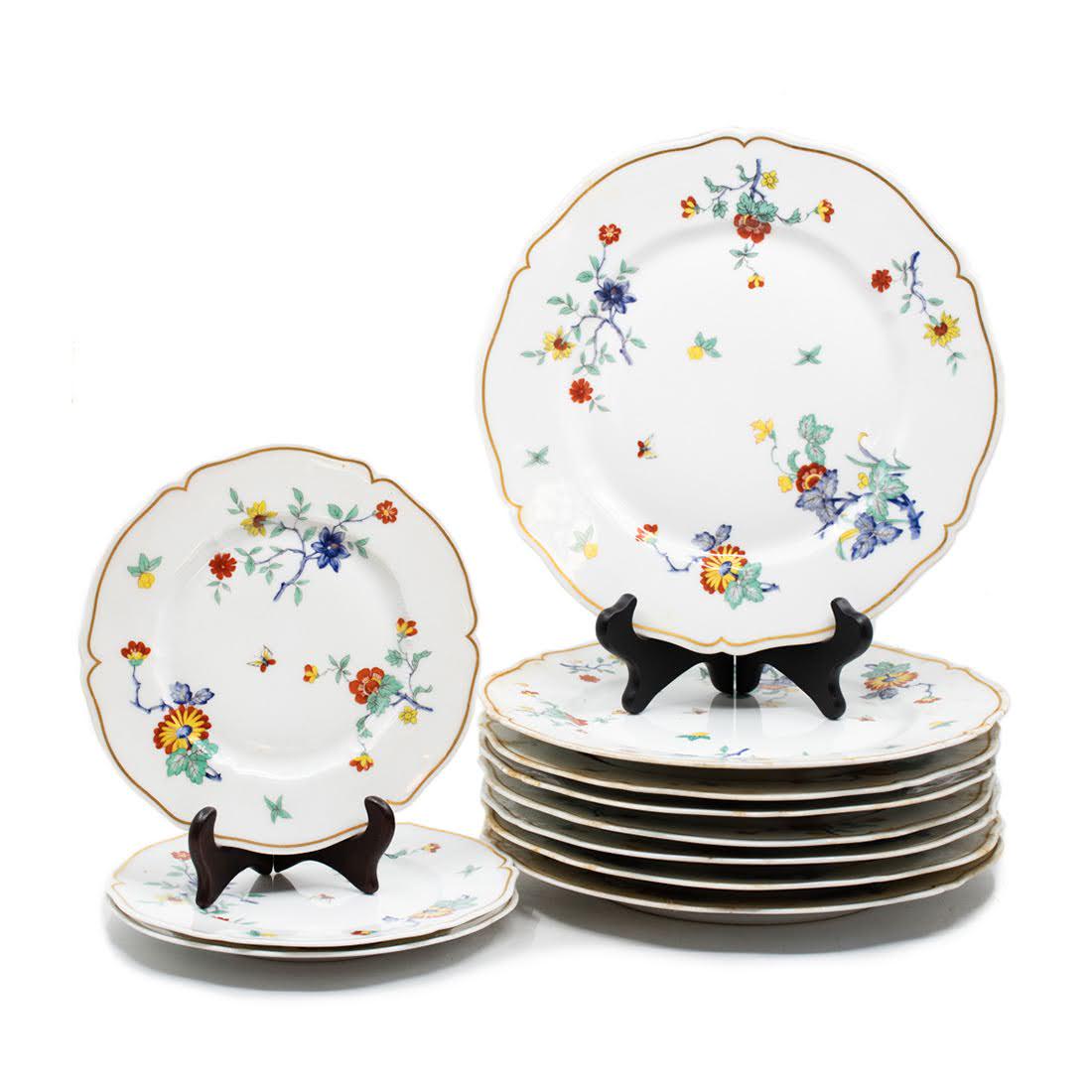 10 Piece Set of Haviland Limoges Floral Patterned (1 of 7)